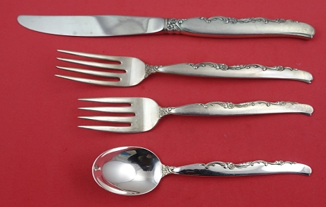 Regular 4-pc Setting availabilty based on stock listed below - Flower Lane by Oneida - Sterling